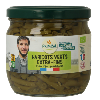 Primeal Primeal Haricots verts sperziebonen extra fijn bio 330 Gram