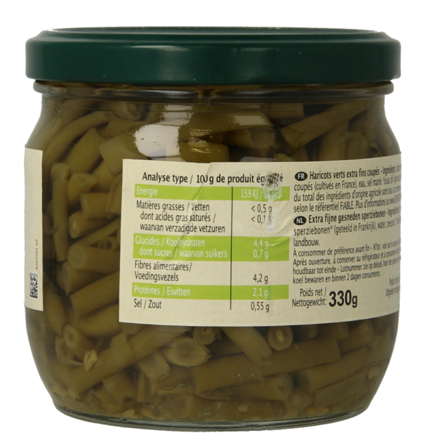 Primeal Haricots verts green beans extra fine organic 330 Gram