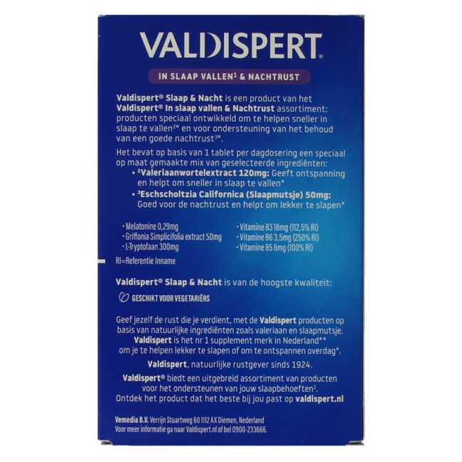 Night Melatonin 5-HTP 30 Tablets