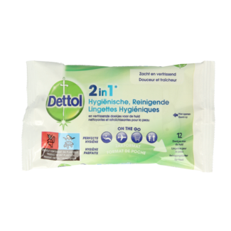 Dettol Dettol Wipes 2-in-1 12 Pieces