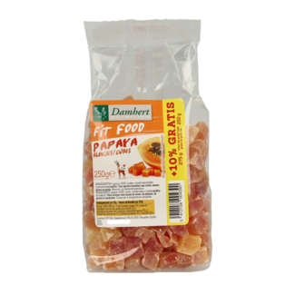 Damhert Damhert Fit food dados de papaya 250 gramos