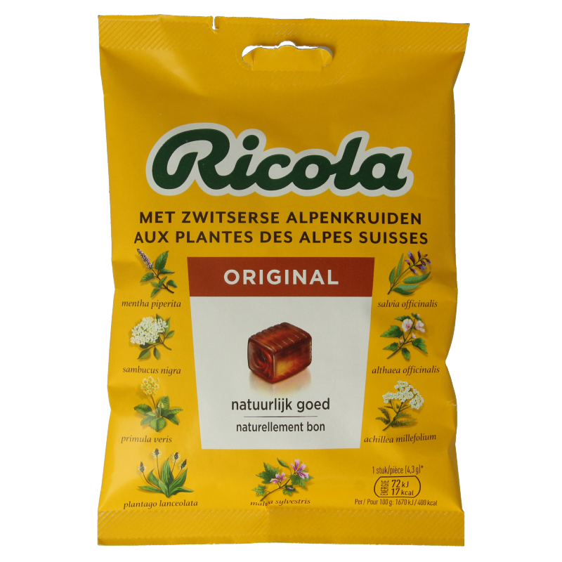 Ricola Bolsa Original 75 gramos