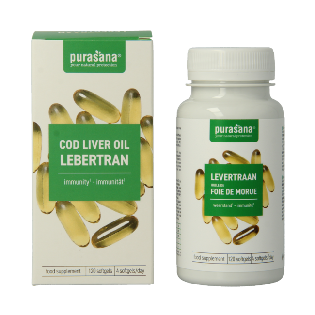 Purasana Huile de Foie de Morue 120 Softgels