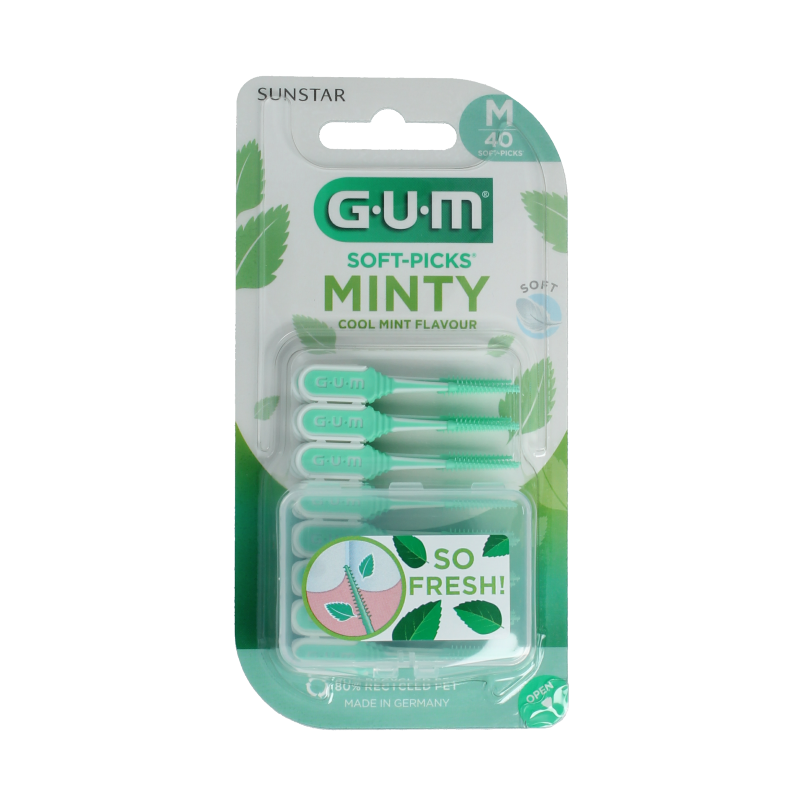 GUM Soft-Picks comfort flex mint medium 40 unidades