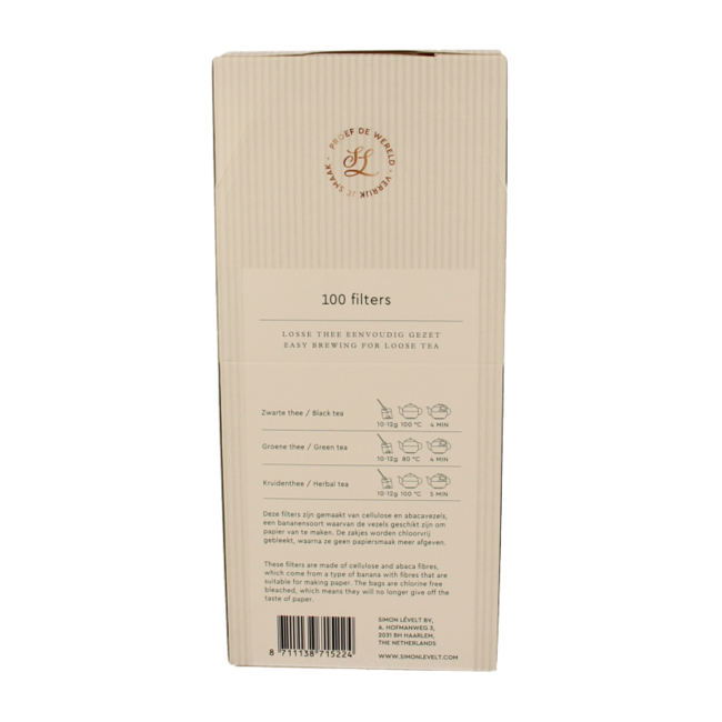 Tea filter large paper 100 Pieces