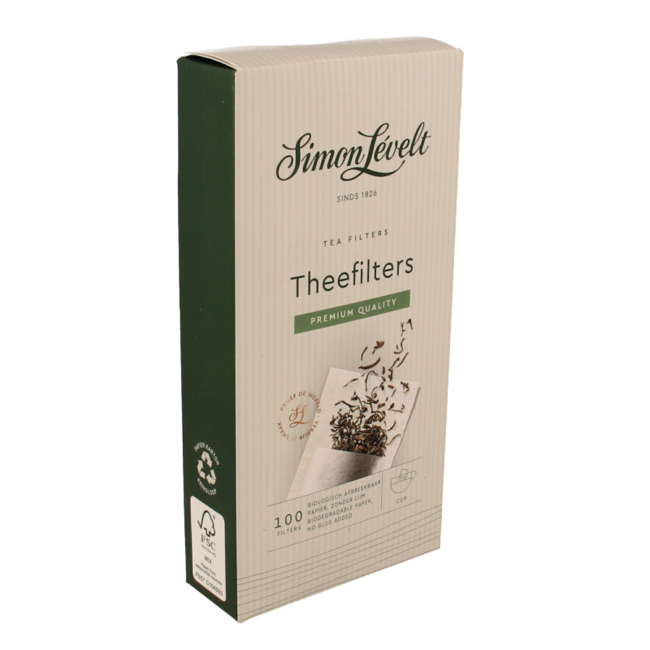 Filtro de té 1 taza papel 100 unidades