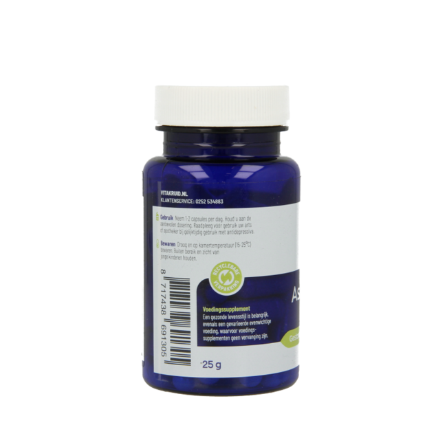 Ashwagandha 5% Withanolide KSM-66 & Bioperine 60 Vegetarische Kapseln