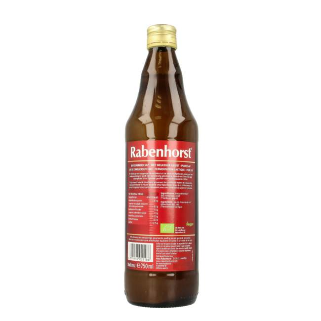 Rabenhorst Zumo de chucrut bio 750 mililitros
