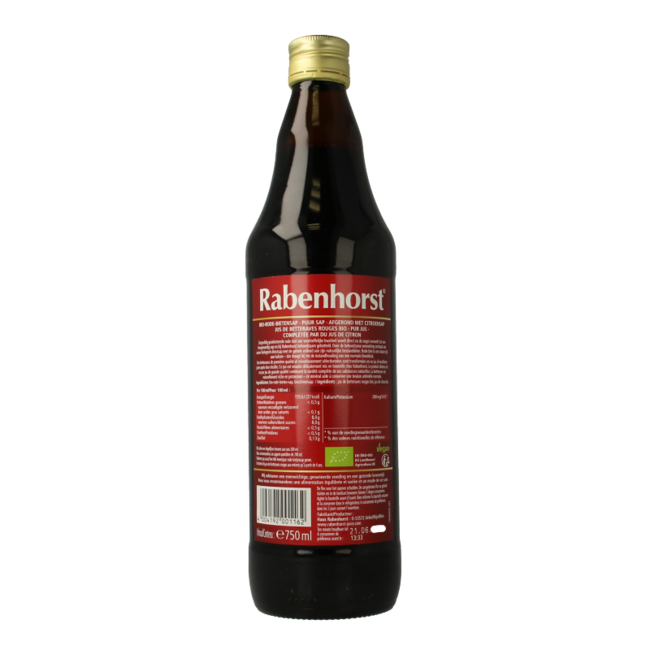 Rabenhorst Zumo de remolacha bio 750 mililitros