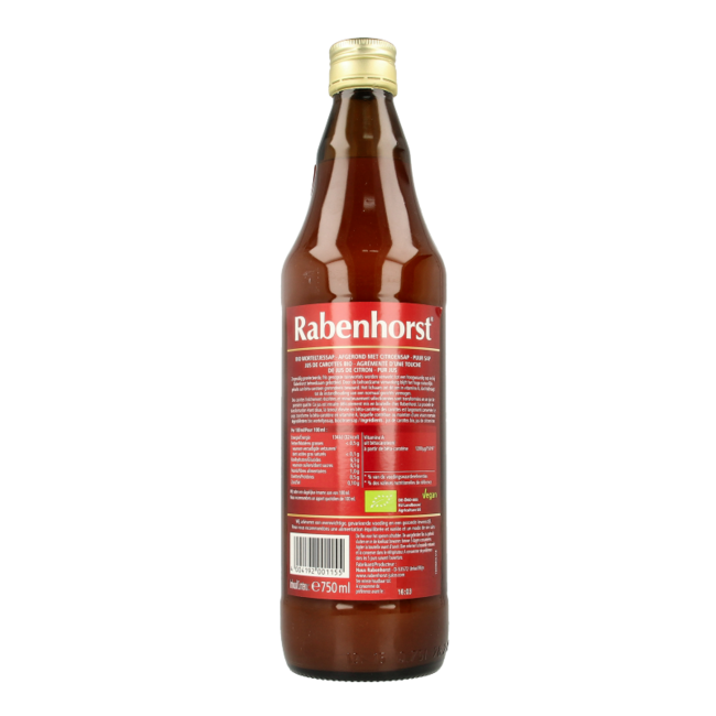 Rabenhorst Zumo de zanahoria bio 750 mililitros