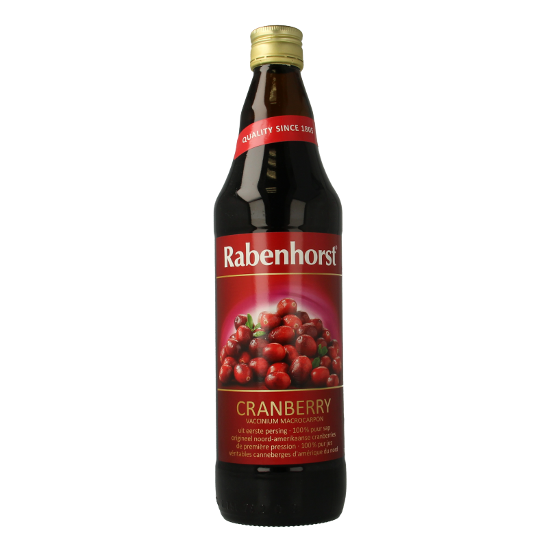 Succo di Mirtillo Rosso Puro Bio Rabenhorst 750ml