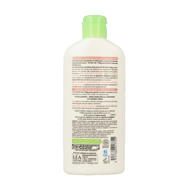 Champú micelar para bebés 250 mililitros