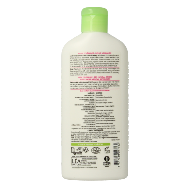 Gel nettoyant bébé 250 millilitres