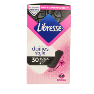 Libresse Libresse Normal Black Pantyliners 30 Pack