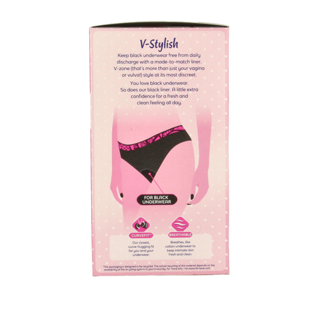 Libresse Protège-slips normal noir 30 pièces