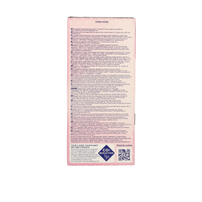 Libresse Normal Black Pantyliners 30 Pack