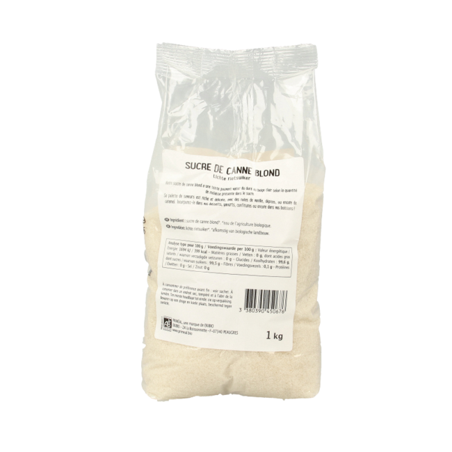 Sucre de canne blond bio 1 kg