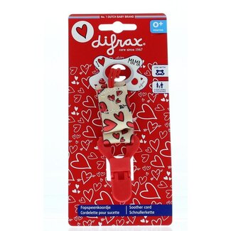Difrax Attache-tétine I love 1 pièce