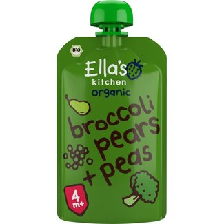 Ella's Kitchen Brocoli poires et petits pois 4+ mois bio 120 grammes