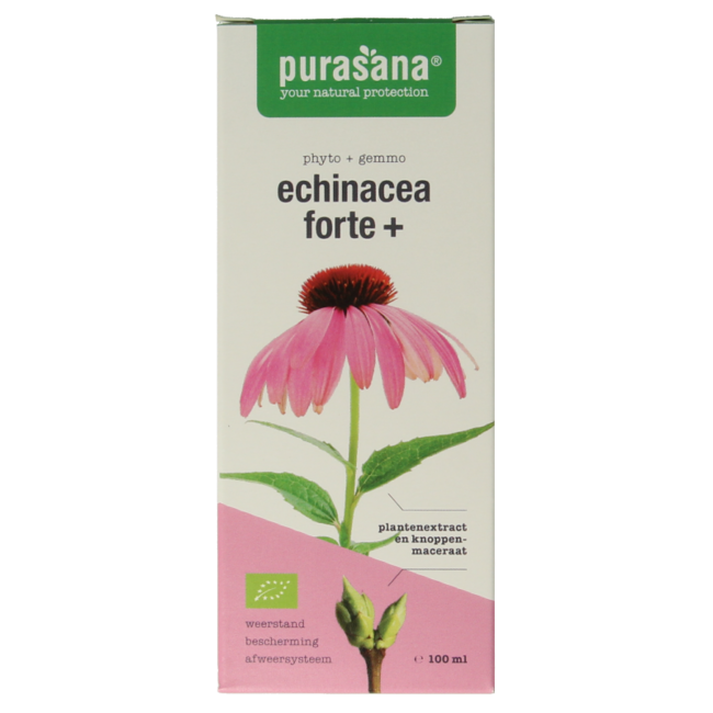 Purasana Echinacea forte + wegańskie bio 100 Mililitrów