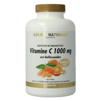 Golden Naturals Vitamina C 1000 bioflavonoides 180 Comprimidos