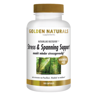Golden Naturals Stress & spanning support 180,00 cápsulas vegetales