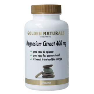 Golden Naturals Magnesio citrato 400mg 60 Compresse