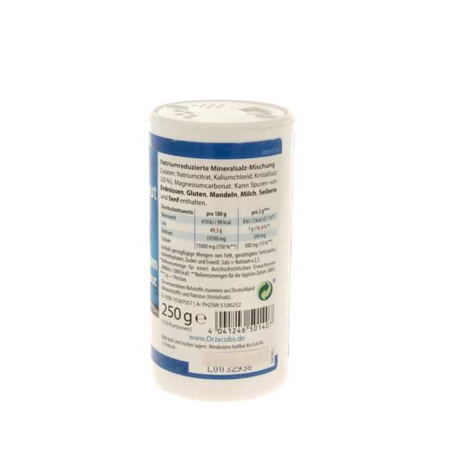 Dr. Jacob's Sal básica para la presión arterial 250 gramos