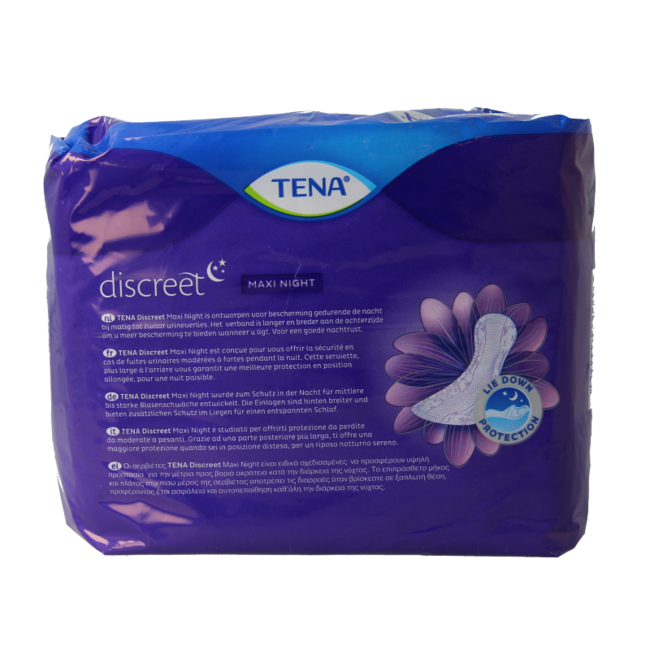 TENA Discreet Maxi Night 6 pièces