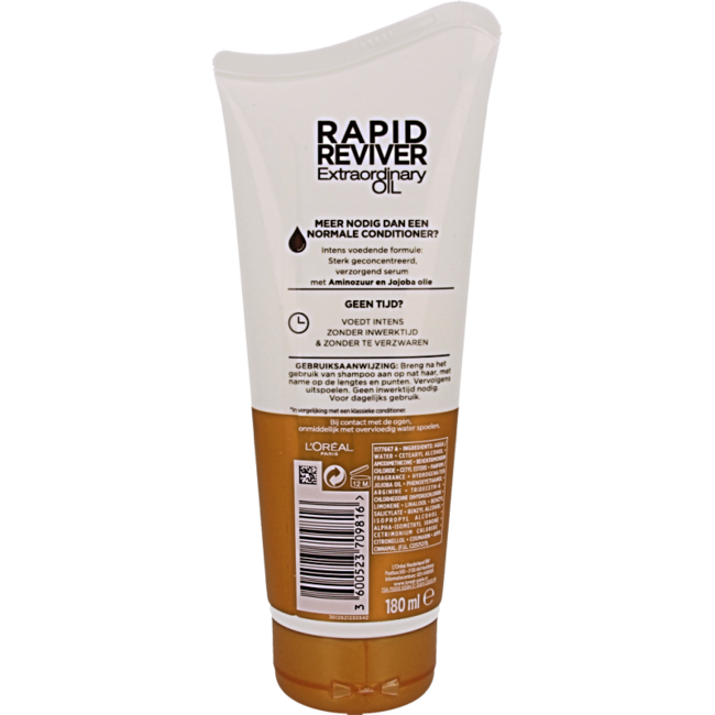 Elvive Rapid reviver extraordinary oil  180 Milliliter