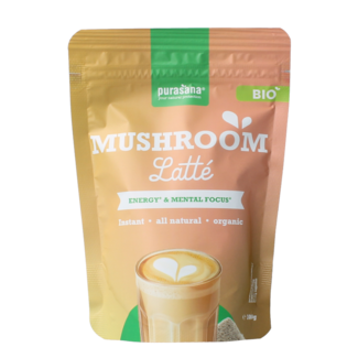Purasana Latte aux champignons instantané bio 100 Grammes