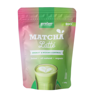 Purasana Instant matcha latte bio 100 Gram