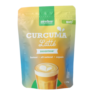 Purasana Curcuma latte instantané bio 100 Grammes