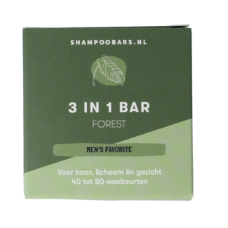 Shampoobars Pain 3-en-1 Forest 60 Gram