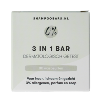 Shampoobars Bar 0% 3-in-1 neutro 60 Gram