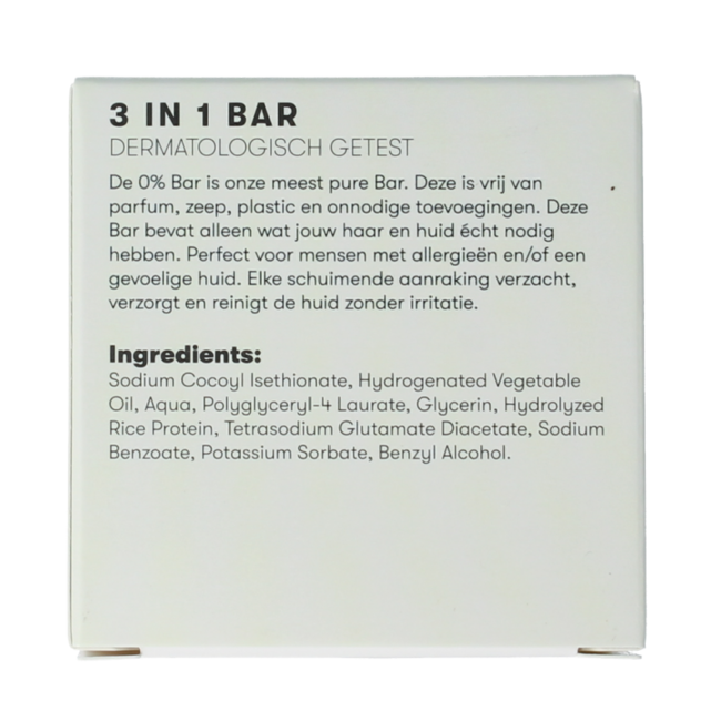 Bar 0% 3-in-1 neutral 60 Gramm