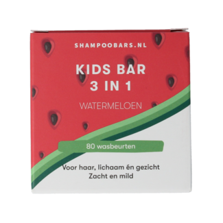 Shampoobars 3-in-1 Kids bar watermeloen 60 Gram