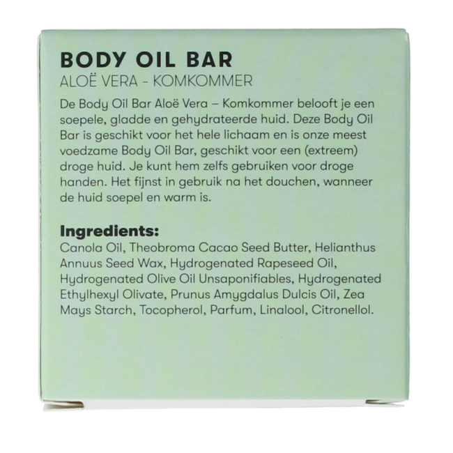 Body oil bar aloe vera & komkommer 45 Gram