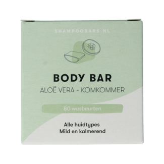 Shampoobars Pain de savon corps aloe vera & concombre 60 grammes
