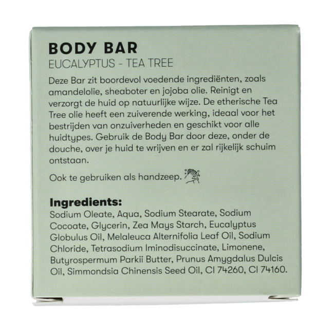 Body bar eucalyptus & tea tree 60 Grammes