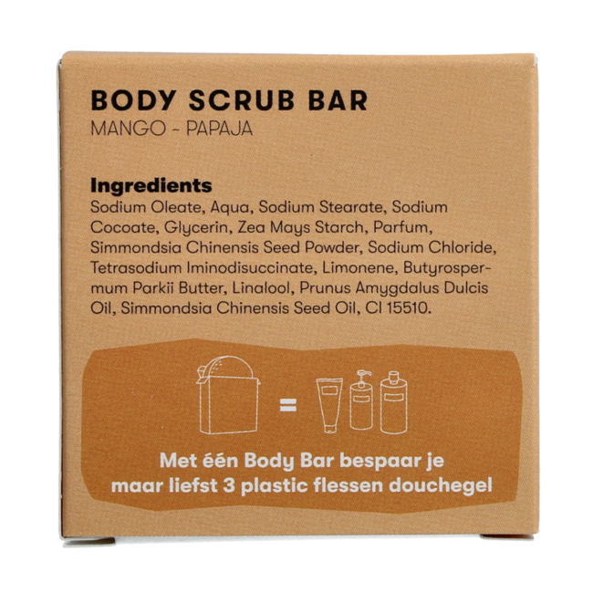 Body-Scrub-Bar Mango & Papaya 60 Gramm
