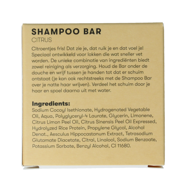 Shampooing solide agrumes 60 grammes