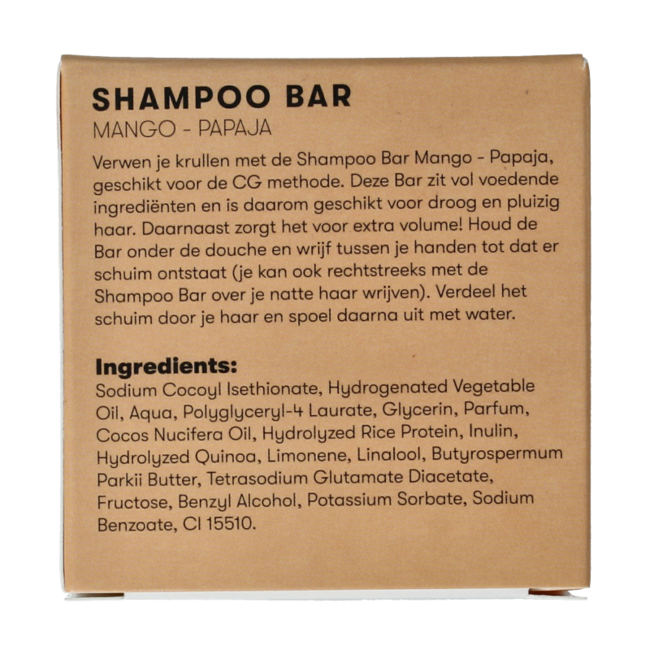 Shampooing solide mangue & papaye 60 grammes