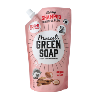Marcel's Green Soap Shampoo argan & oudh refill 500 Millilitres