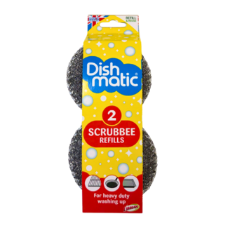 Dishmatic Scrubbee spazzola in acciaio ricambio 2 Pezzi