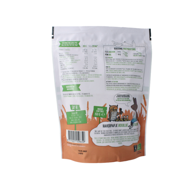 Oat porridge 6+mths organic 200 Gram