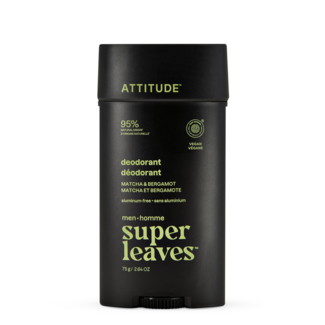 Attitude Déodorant pour homme matcha & bergamote 75 grammes