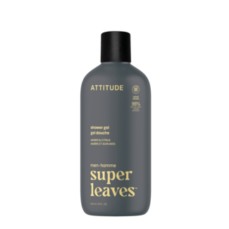 Attitude Gel douche pour hommes ambre et agrumes 415 Millilitres