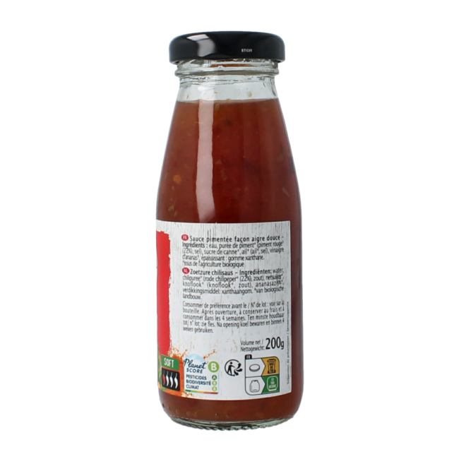 Spring roll sweet and sour chilli sauce organic 200 Gram