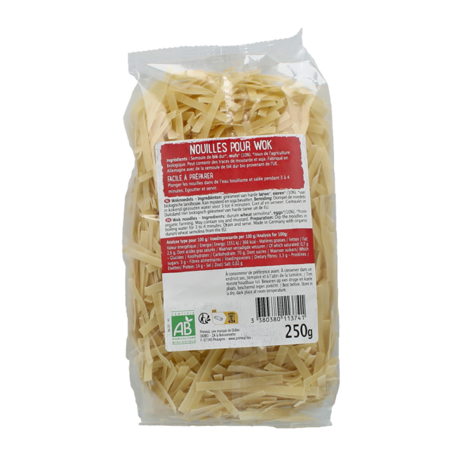 Wok noedels bio 250 Gram
